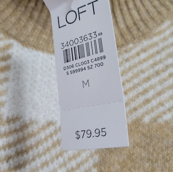 NWT Loft Mock Neck Sweater - Picture 4 of 5